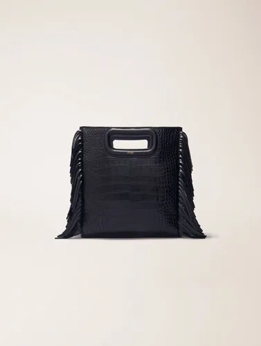 Sac M En Cuir Effet Croco - Maje - Modalova