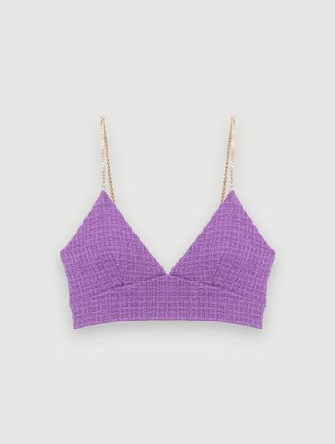 Top Court En Tweed - Violet - Maje - Maje - Modalova