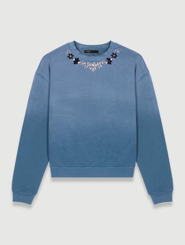 Sweatshirt Bicolore - Bleu Blue - Maje - Modalova