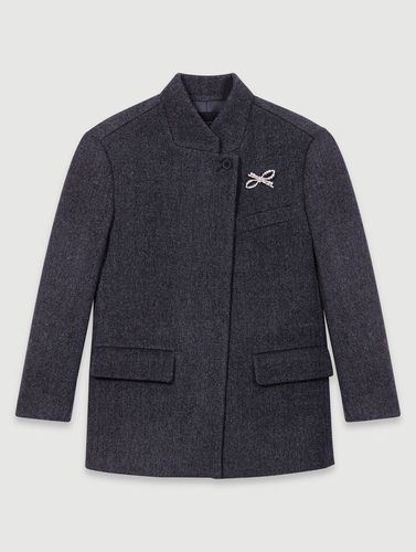 Manteau Court En Laine - Maje - Modalova