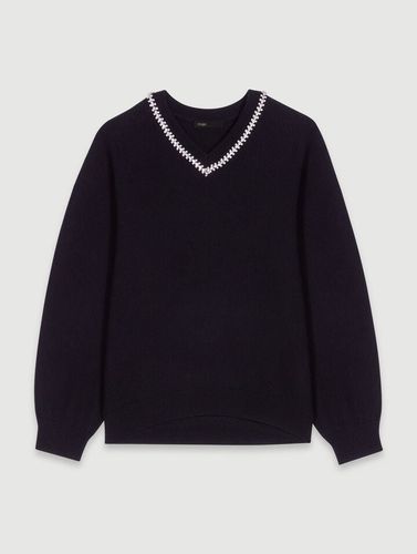 Pull En Maille À Col Strassé - Tenue de fête - Maje - Modalova