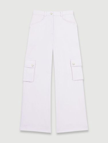 Pantalon Cargo En Velours - Blanc - Maje - Modalova