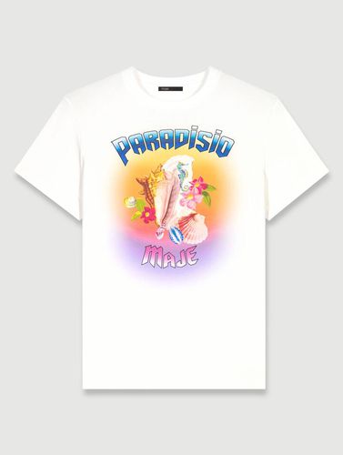 Tee-shirt Imprimé Paradisio - Blanc - Maje - Modalova