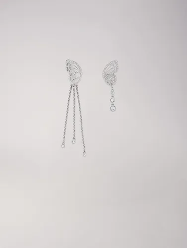 Boucles D'Oreilles Papillon - Argent - Maje - Modalova