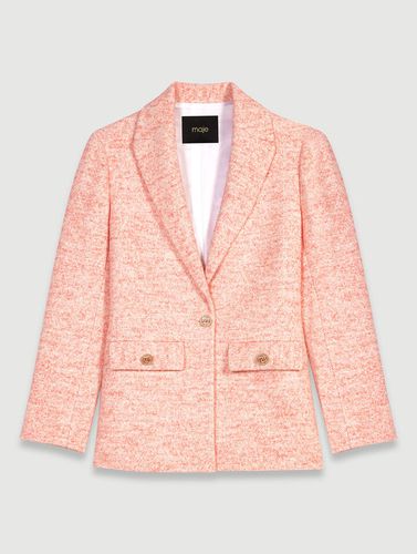 Veste De Tailleur En Tweed - Rose - Maje - Modalova