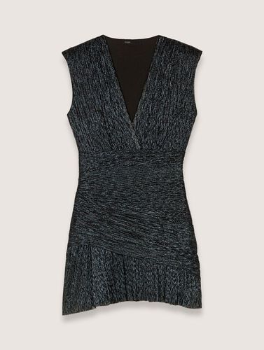 Robe Courte Métallisée - Bleu - Maje - Modalova