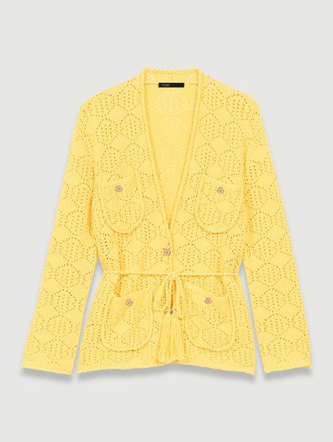 Cardigan En Maille - Jaune - Maje - Maje - Modalova