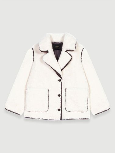 Manteau Court En Fausse Fourrure - Blanc - Maje - Modalova