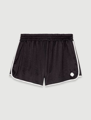 Short En Satin - Noir - Maje - Maje - Modalova