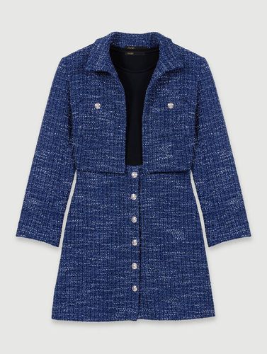 Robe 2-en-1 En Tweed - Bleu - Maje - Maje - Modalova