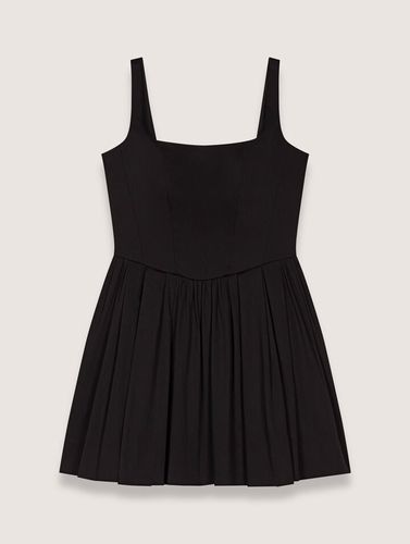 Robe Courte En Coton - Noir - Maje - Maje - Modalova