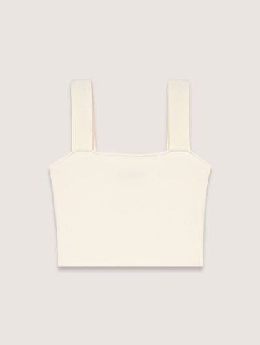 Crop Top En Maille - Blanc - Maje - Maje - Modalova