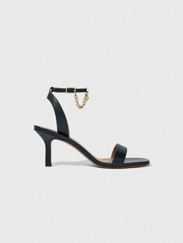 Sandales En Cuir À Talons - Maje - Modalova
