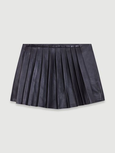 Short Trompe L'Œil En Cuir - Maje - Modalova