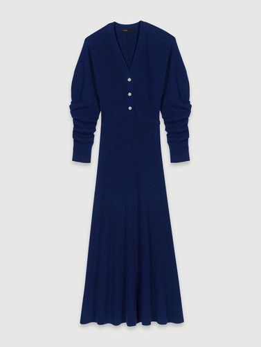 Robe Longue En Maille - Bleu - Maje - Modalova