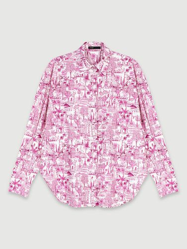 Chemise Oversize - Rose - Maje - Maje - Modalova