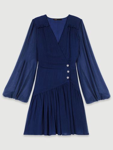 Robe Courte Volantée - Tenue de fête - Bleu - Maje - Modalova