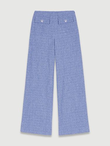 Pantalon En Tweed - Bleu - Maje - Maje - Modalova