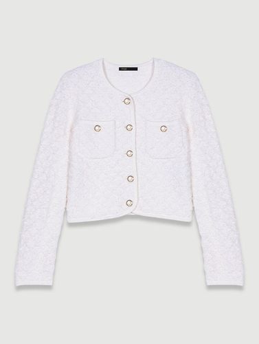 Cardigan En Maille - Blanc - Maje - Maje - Modalova