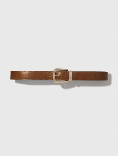 Ceinture En Cuir Et Boucle Carrée - Maje - Modalova