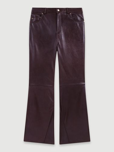 Pantalon En Cuir - Marron - Maje - Maje - Modalova