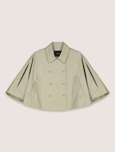 Trench Court Effet Cape - Vert - Maje - Modalova