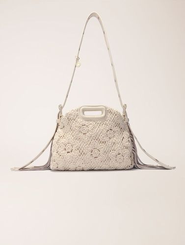 Sac Miss M Mini En Crochet - Blanc - Maje - Modalova