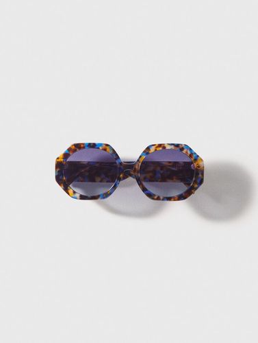 Lunettes Rondes En Acétate Écaille - / - Maje - Modalova