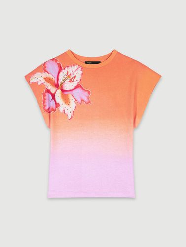 Tee-shirt Imprimé Avec Épaulettes - Orange - Maje - Modalova