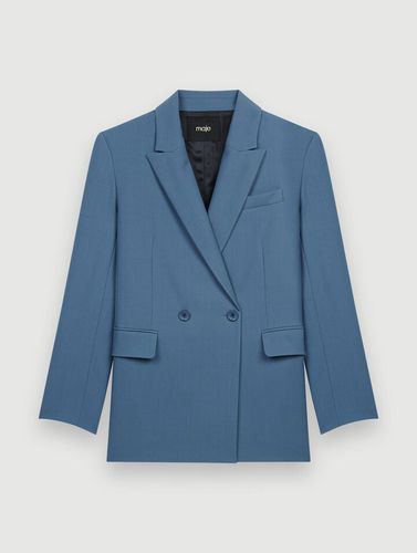 Veste Tailleur À Double Boutonnage - Bleu - Maje - Modalova