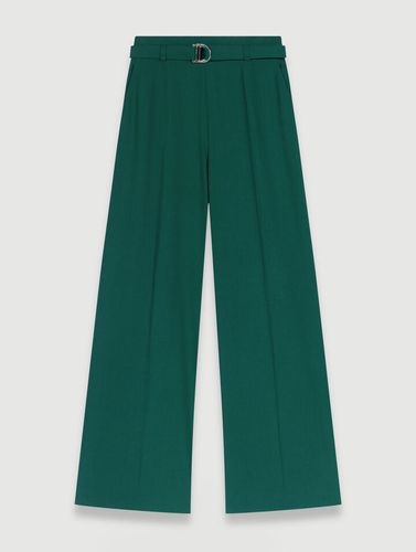 Pantalon De Tailleur Large - Vert - Maje - Modalova