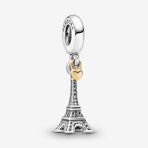 Charm Pendant Tour Eiffel Paris et Cœur - Pandora - Modalova