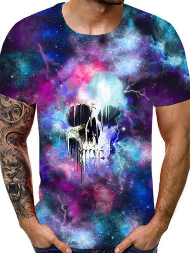 T-Shirts T-shirt Perfor Imprim Crne Galaxie - Dresslily FR - Modalova
