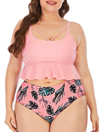 Maillots de Bain Maillot de Bain Rembourr Imprim Feuilles Tropicales Grande Taille - Dresslily FR - Modalova