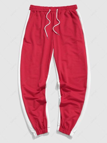 Pantalon de Sport Fusel Deux Tons Cordon de Serrage L - Zaful FR - Modalova