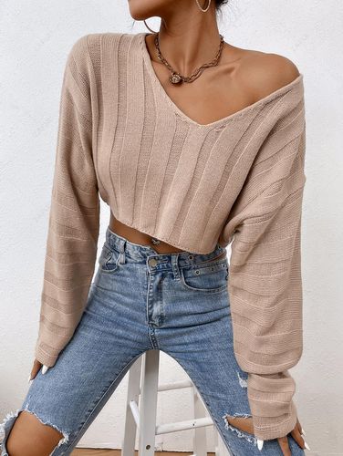 Boohoo Froid Épaule Volants Tricot Top 