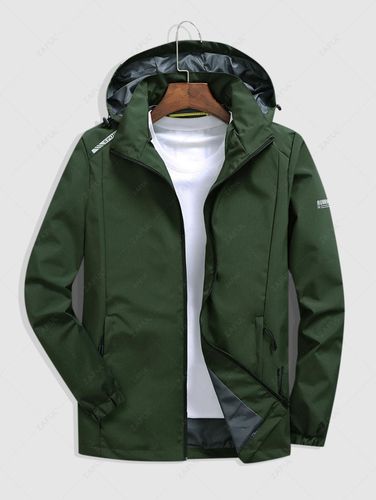 Blouson Coupe-vent à Capuche et Fermeture Glissière - ZAFUL - Modalova