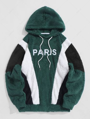 ZAFUL Sweat Capuche Fourr Lettre PARIS Brod S - Zaful FR - Modalova