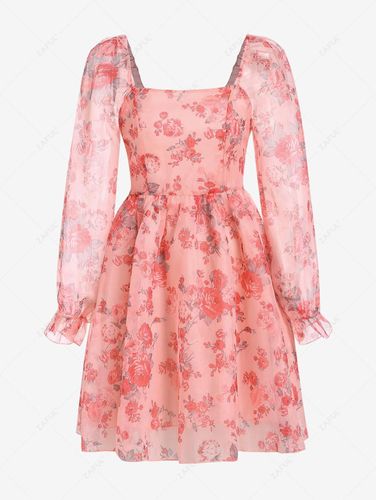 Robe de Body Imprim Fleuri Manches Longues S - Zaful FR - Modalova