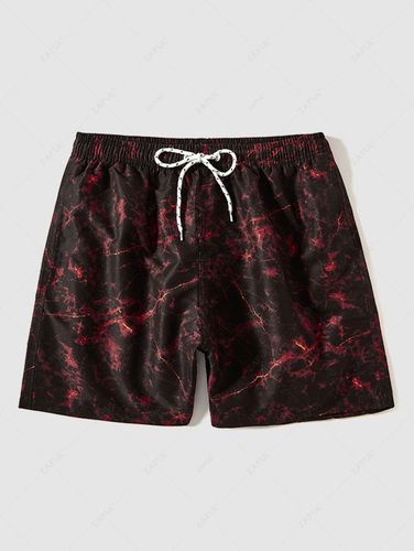 Short de Plage Teint Imprim Flamme Cordon L - Zaful FR - Modalova