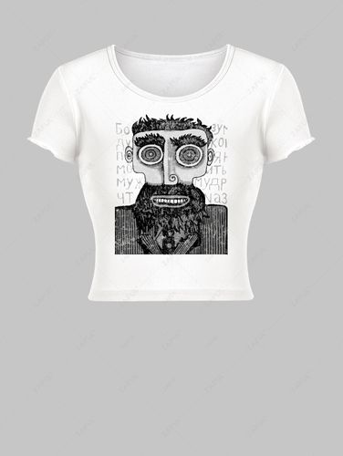 T-shirt Court Vintage à Imprimé Figure - ZAFUL - Modalova