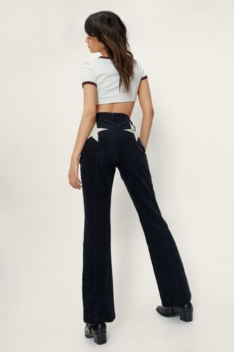 Pantalon En Velours Côtelé Avec Étoiles Sur Les Poches Arrières - - 40 - Nasty Gal - Modalova