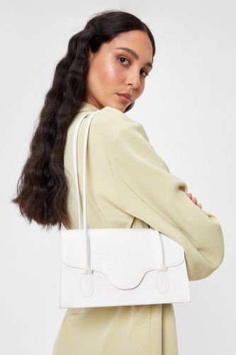 Sac À Main Structuré Want Effet Croco À Double Anse - One Size - Nasty Gal - Modalova