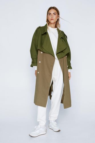 Trench Oversize Ceinturé - - 34 - Nasty Gal - Modalova