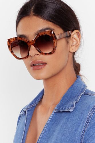 Lunettes De Soleil À Monture Rondes Effet Écaille De Tortue - One Size - Nasty Gal - Modalova