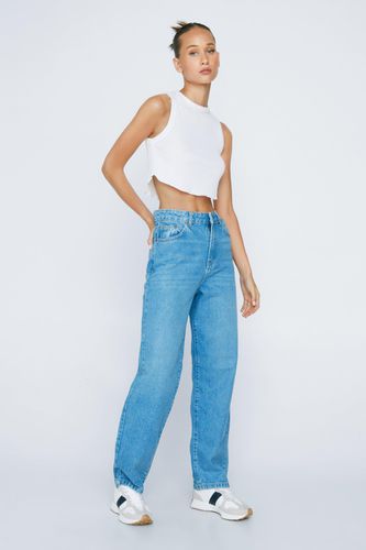 Petite - Jean Boyfriend - Bleu - 32 - Nasty Gal - Modalova