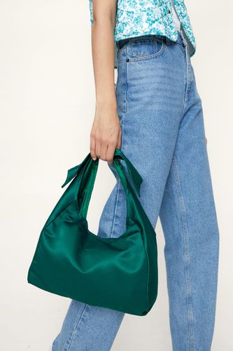 Sac À Main Satiné Avec Noeud - - One Size - Nasty Gal - Modalova