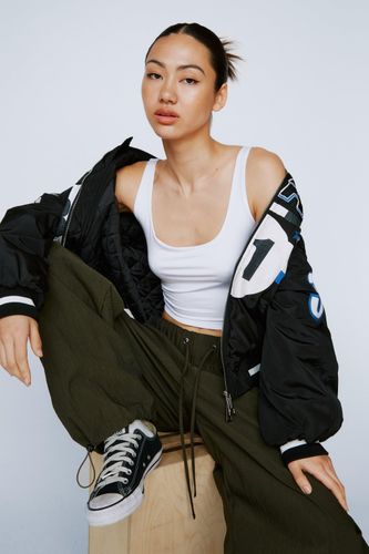 Crop Top Moulant À Encolure Dégagée - 34 - Nasty Gal - Modalova
