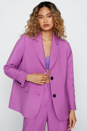 Veste De Tailleur Texturée - - 38 - Nasty Gal - Modalova