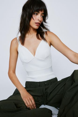 Body Bandage À Bretelles Et Empiècement En V - 36 - Nasty Gal - Modalova